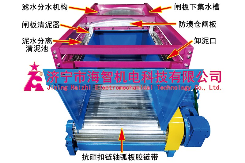 遼寧防潰倉(cāng)扣鏈軸弧重型膠鏈帶給料機(jī)